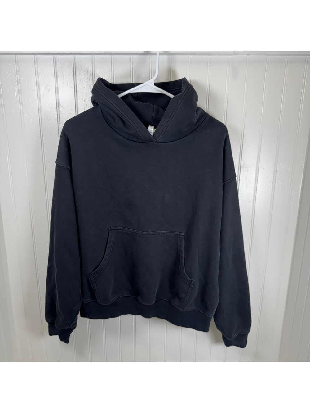 Fabletics Black Oversized Pullover Hoodie Sweatshirt Medium Ladies